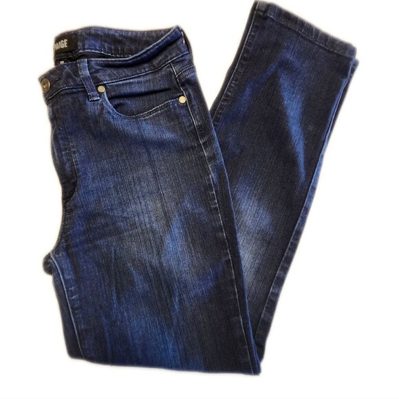 Paige Hoxton Straight Lana Navy Blue Wash Denim Jeans, Size 30 - Picture 1 of 11